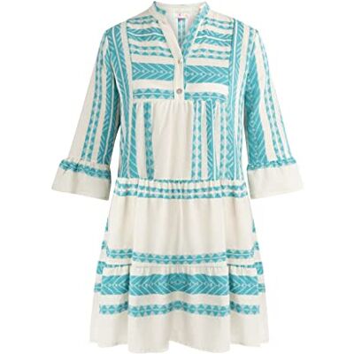 IKITA Sommarklänning för kvinnor 19325647-IK01, TÜRKIS, XS, Sommarklänning, XS IKITA Sommarklänning för kvinnor 19325647-IK01, TÜRKIS, XS, Sommarklänning, XS