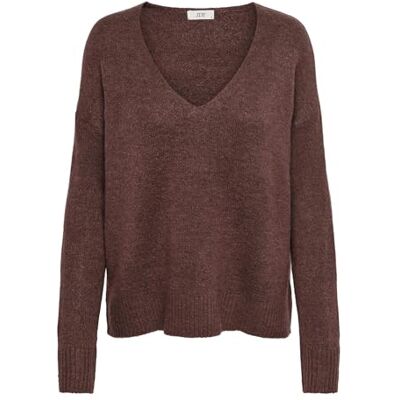 JDY elanora L/S V-ringströja. KNT Noos, Körsbär mahogny, XXL JDY elanora L/S V-ringströja. KNT Noos, Körsbär mahogny, XXL