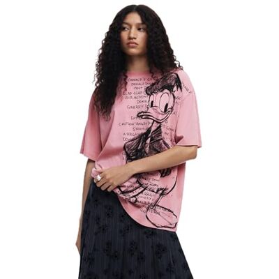 Desigual TS_Donald, 3049, rosa, L, Röd, L Desigual TS_Donald, 3049, rosa, L, Röd, L