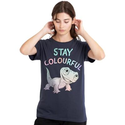 Disney mandarin creative ltd Frozen Stay Colourful with Fire Spirit, Bruni Ladies T-shirt, Deep Navy, X-Large, Djup marinblå, XL Disney mandarin creative ltd Frozen Stay Colourful with Fire Spirit, Bruni Ladies T-shirt, Deep Navy, X-Large, Djup marinblå, XL