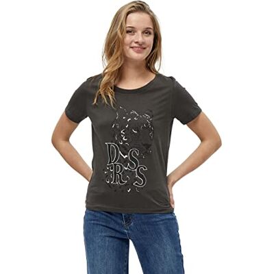 DESIRES dam Kimora GOTS Tee T-tröjor UK Höst T-shirt Storlek, 3655 Beluga grön, XS DESIRES dam Kimora GOTS Tee T-tröjor UK Höst T-shirt Storlek, 3655 Beluga grön, XS