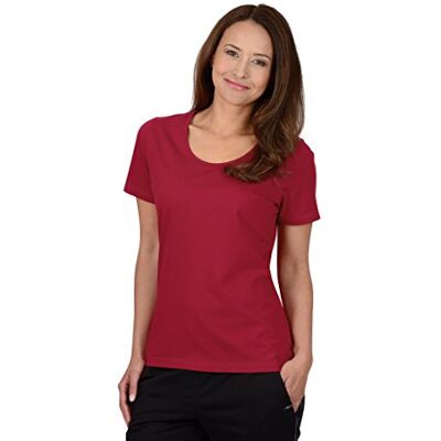 Trigema Dam-t-shirt av ekologisk bomull, Röd (rubin-c2c 536), M Trigema Dam-t-shirt av ekologisk bomull, Röd (rubin-c2c 536), M