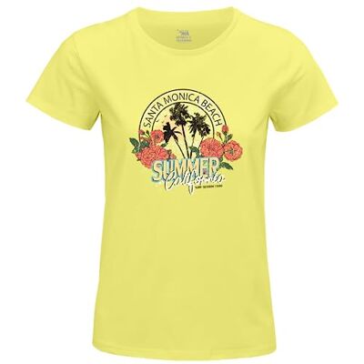 REPUBLIC OF CALIFORNIA "Santa Monica Beach" WOREPCZTS103 T-shirt dam, gul, storlek L, Gult, L REPUBLIC OF CALIFORNIA "Santa Monica Beach" WOREPCZTS103 T-shirt dam, gul, storlek L, Gult, L