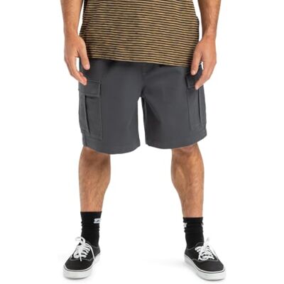 Quiksilver shorts TAXER CARGO WS män svart XS, Järngrind, XS Quiksilver shorts TAXER CARGO WS män svart XS, Järngrind, XS