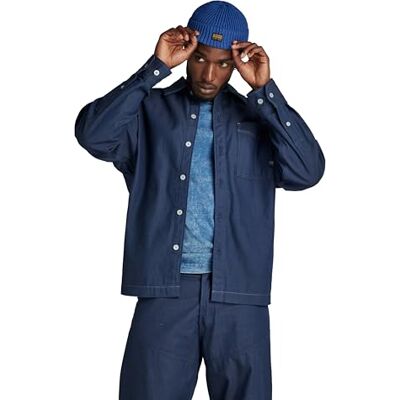 G-STAR RAW Boxy Fit skjorta, Blå (raw denim D23007-D541-001), XS G-STAR RAW Boxy Fit skjorta, Blå (raw denim D23007-D541-001), XS