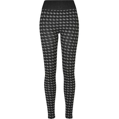 Urban Classics Damleggings sömlösa Heritage leggings för kvinnor, blackhoundstooth, S/M, blackhoundstooth, S/M Urban Classics Damleggings sömlösa Heritage leggings för kvinnor, blackhoundstooth, S/M, blackhoundstooth, S/M