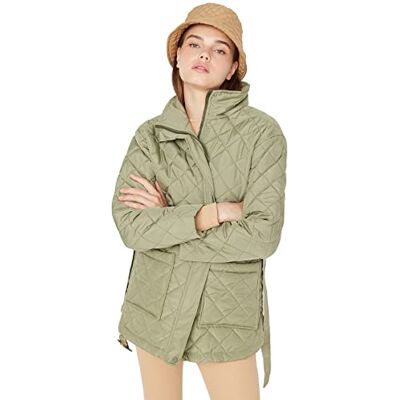Trendyol damer raka långa ärmar plus size rockar, Grön, XL stor Trendyol damer raka långa ärmar plus size rockar, Grön, XL stor