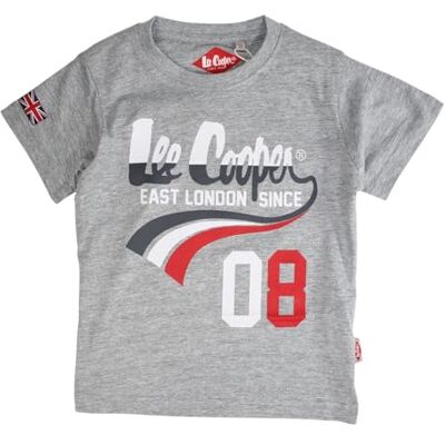 Lee Cooper Pojke T-shirt kortärmad topp bomull grå 12 år, Färg: grå, 12 �r Lee Cooper Pojke T-shirt kortärmad topp bomull grå 12 år, Färg: grå, 12 �r