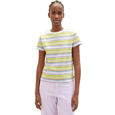 TOM TAILOR Denim dam T-shirt 1035867, 31114 Multicolor Horizontal Stripe, XS TOM TAILOR Denim dam T-shirt 1035867, 31114 Multicolor Horizontal Stripe, XS