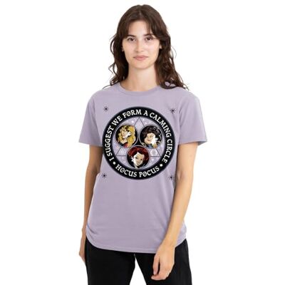 Disney Hocus pocus form en lugnande cirkel med Sanderson systrar dam t-shirt, lavendel, stor, Lavendel, L Disney Hocus pocus form en lugnande cirkel med Sanderson systrar dam t-shirt, lavendel, stor, Lavendel, L
