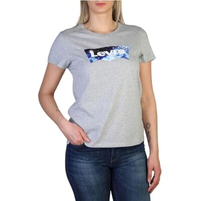 Levi's dam Tröja Perfect Tee Shirt, Batwing Galaxy Fill Starstruck Heather Grey, S Levi's dam Tröja Perfect Tee Shirt, Batwing Galaxy Fill Starstruck Heather Grey, S