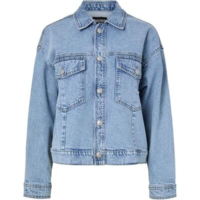 PIECES Denim jacka Pcelma Noos BC jeansjacka, ljusblå denim, M dam, Ljusblå denim, M PIECES Denim jacka Pcelma Noos BC jeansjacka, ljusblå denim, M dam, Ljusblå denim, M