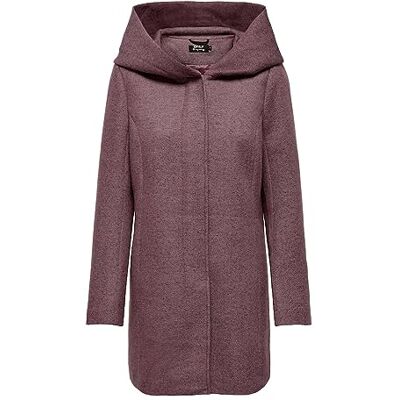 ONLY dam kappa Onlsedona Light Coat Otw Noos, Rose Brown/Detail:BLACK/ROSE SMOKE, S ONLY dam kappa Onlsedona Light Coat Otw Noos, Rose Brown/Detail:BLACK/ROSE SMOKE, S