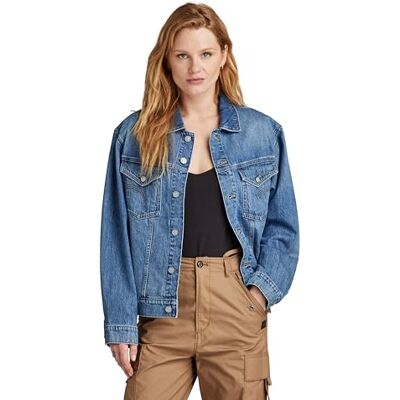 G-STAR RAW avslappnad denimjacka, Blå (faded cliffside blue D24347-D536-G326), M G-STAR RAW avslappnad denimjacka, Blå (faded cliffside blue D24347-D536-G326), M