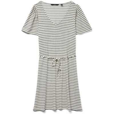 VERO MODA Vmgina 2/4 Short Dress JRS Ga Noos, Havregryn, XL VERO MODA Vmgina 2/4 Short Dress JRS Ga Noos, Havregryn, XL