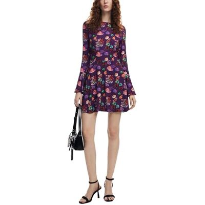 Desigual Vest_Flower SCRIB, 3048 LILA FLANDES, XS, röd, XS Desigual Vest_Flower SCRIB, 3048 LILA FLANDES, XS, röd, XS