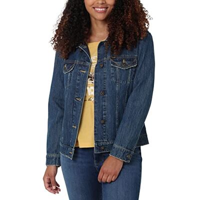 Wrangler Dam Jean Jacket Relaxed Fit Memory Maker jeansjacka, Dirt Road, XL Wrangler Dam Jean Jacket Relaxed Fit Memory Maker jeansjacka, Dirt Road, XL
