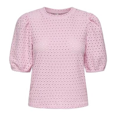 ONLY Dam Onlelisa S/S O-Neck Top Box JRS, roseate spoonbill, L ONLY Dam Onlelisa S/S O-Neck Top Box JRS, roseate spoonbill, L