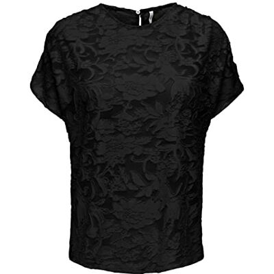 ONLY ONLELIA S/S TOP JRS, svart, XXS ONLY ONLELIA S/S TOP JRS, svart, XXS