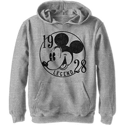 Disney Characters 1928 Legend Boy's huvtröja fleece, atletisk Heather, liten, Atletisk ljung, S Disney Characters 1928 Legend Boy's huvtröja fleece, atletisk Heather, liten, Atletisk ljung, S