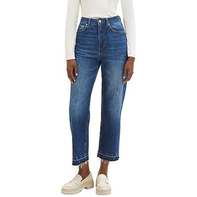 TOM TAILOR Denim Dam breda ben jeans, 10286 – Vintage Stone Wash Denim, XS TOM TAILOR Denim Dam breda ben jeans, 10286 – Vintage Stone Wash Denim, XS