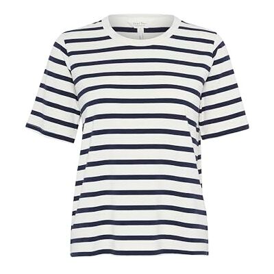 Part Two RataniPW normal passform ovanför regnbåge T-shirt, Marinblå och vit rand, M Part Two RataniPW normal passform ovanför regnbåge T-shirt, Marinblå och vit rand, M