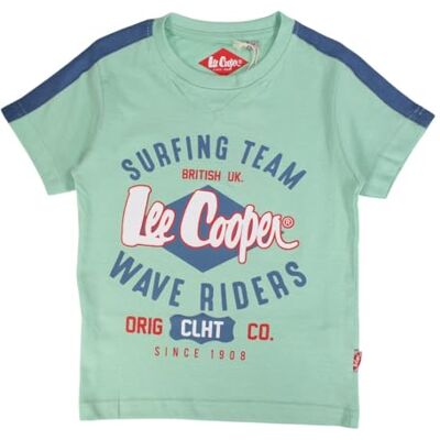 Lee Cooper Pojke T-shirt kortärmad topp bomull grön 10 år, Färg: grön, 10 �r Lee Cooper Pojke T-shirt kortärmad topp bomull grön 10 år, Färg: grön, 10 �r