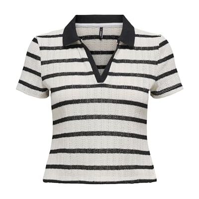 ONLY Onlhalia S/S Collar Top Box JRS, Molndansare, S ONLY Onlhalia S/S Collar Top Box JRS, Molndansare, S