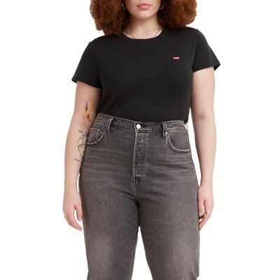 Levi's Plus Size SS Baby Tee T-Shirt dam, Caviar, 4XL Levi's Plus Size SS Baby Tee T-Shirt dam, Caviar, 4XL