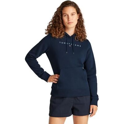 Tommy Jeans dam TJW REG TONAL LINEAR HOODIE EXT pullover huvtröja, blå, 3XL, Blå (mörk natt marinblå), 3XL stor Tommy Jeans dam TJW REG TONAL LINEAR HOODIE EXT pullover huvtröja, blå, 3XL, Blå (mörk natt marinblå), 3XL stor