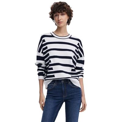 Desigual Pullover_Copenhagen Sweatshirt för kvinnor, Vit, XS Desigual Pullover_Copenhagen Sweatshirt för kvinnor, Vit, XS