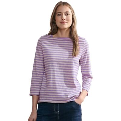 Cecil dam B320858 basic bomullströja ubåt hals, Sportig lila, XS Cecil dam B320858 basic bomullströja ubåt hals, Sportig lila, XS