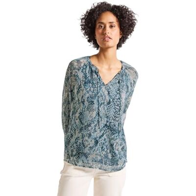 Street One Raglan chiffongblus, Arona Blue, 44 Street One Raglan chiffongblus, Arona Blue, 44