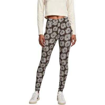 Urban Classics Ladies Soft AOP-leggings, damleggings, finns i många olika färger, storlekar XS – 5XL, Brun camomill, S Urban Classics Ladies Soft AOP-leggings, damleggings, finns i många olika färger, storlekar XS – 5XL, Brun camomill, S
