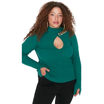 Trendyol Dam TBBAW23AN00120/Zümrüt Yeşili sweatshirt, smaragdgrön, XL, Smaragdgrönt, XL Trendyol Dam TBBAW23AN00120/Zümrüt Yeşili sweatshirt, smaragdgrön, XL, Smaragdgrönt, XL