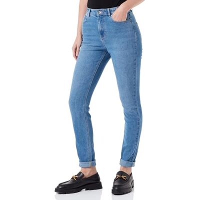 ONLY Onldruna Hw skinny DNM pimbox jeans, Ljus medium blå denim, 25W / 30L ONLY Onldruna Hw skinny DNM pimbox jeans, Ljus medium blå denim, 25W / 30L