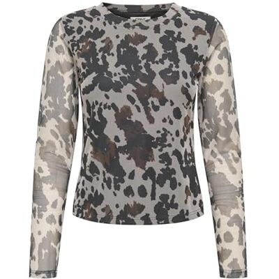 ONLY Onlnova L/S nättopp, Choklad lab, S ONLY Onlnova L/S nättopp, Choklad lab, S