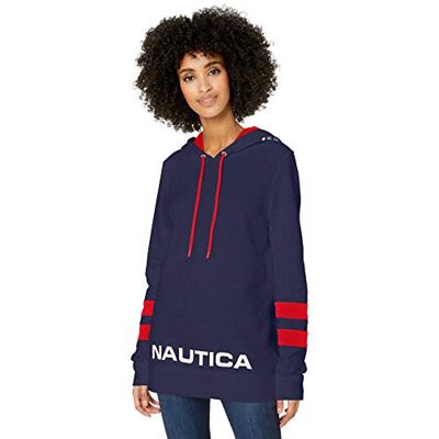 Nautica Huvtröja för kvinnor, Marinblå, L Nautica Huvtröja för kvinnor, Marinblå, L