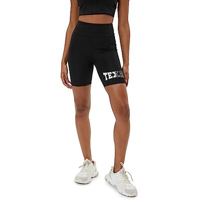 Koton Women High Rise tryckta bikerleggings, 999 (svart), XL Koton Women High Rise tryckta bikerleggings, 999 (svart), XL