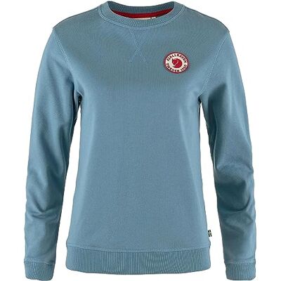 Fjällräven Fjallraven 87230-543 1960 logo badge tröja W sweatshirt dam blå storlek M Fjällräven Fjallraven 87230-543 1960 logo badge tröja W sweatshirt dam blå storlek M
