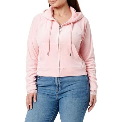 Juicy Couture LACE Madison hoodie, Juicy Pink, XS Juicy Couture LACE Madison hoodie, Juicy Pink, XS