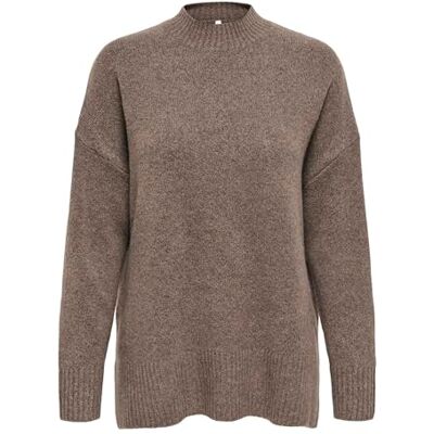 ONLY Onlhazel Ls highneck overs. Dra KNT Nca, Brun ventil, XL ONLY Onlhazel Ls highneck overs. Dra KNT Nca, Brun ventil, XL