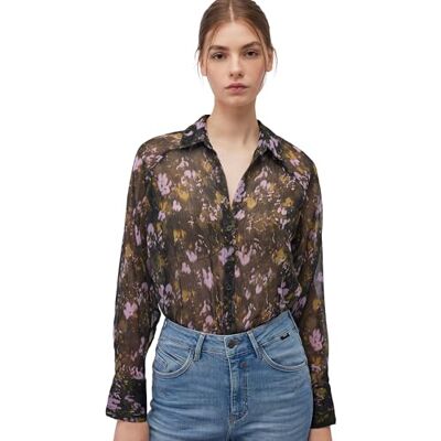 Mavi dam Chiffon Shirt Blus Mavi dam Chiffon Shirt Blus