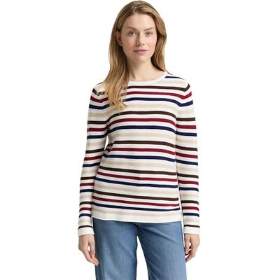 TOM TAILOR damtröja, 39111 – rödbrun ottoman, 3XL TOM TAILOR damtröja, 39111 – rödbrun ottoman, 3XL