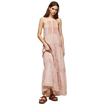 Pepe Jeans Parhi klänning dam, flerfärgad, L, mång, L Pepe Jeans Parhi klänning dam, flerfärgad, L, mång, L