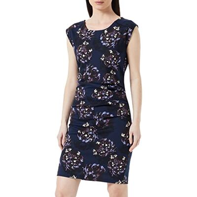 KAFFE Kamalino Indien klänning casual dam, Midnight Navy/Flower Print, XS KAFFE Kamalino Indien klänning casual dam, Midnight Navy/Flower Print, XS