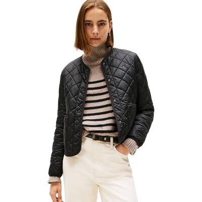 Tommy Hilfiger dam LW vadderad REG QUILTAD JACKA WW0WW47290 andra jackor, svart, XXL, svart (svart), XXL Tommy Hilfiger dam LW vadderad REG QUILTAD JACKA WW0WW47290 andra jackor, svart, XXL, svart (svart), XXL