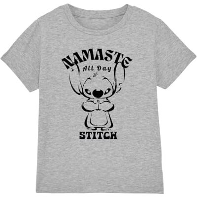 Lilo and Stitch Lilo & Stitch Namaste All Day Unisex barn T-shirt, atletisk ljung, 12-13 år, Atletisk Heather, 12-13 År Lilo and Stitch Lilo & Stitch Namaste All Day Unisex barn T-shirt, atletisk ljung, 12-13 år, Atletisk Heather, 12-13 År