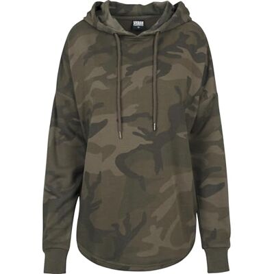 Urban Classics Dam överdimensionerad Camo huvtröja, Olivskamo, S Urban Classics Dam överdimensionerad Camo huvtröja, Olivskamo, S