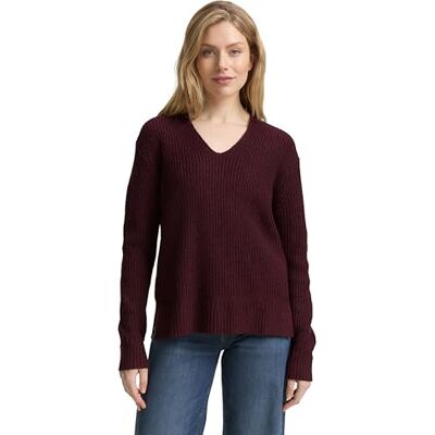 TOM TAILOR damtröja, 10525 – mörkröd Mélange, 3XL TOM TAILOR damtröja, 10525 – mörkröd Mélange, 3XL